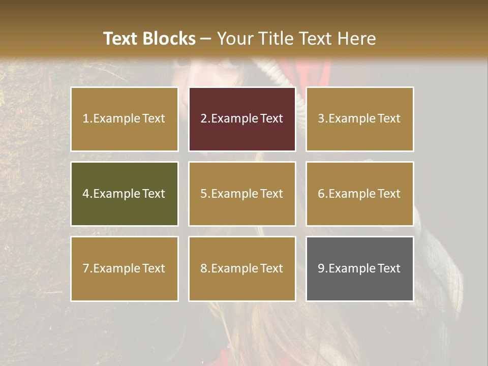 Girl Forest Lost PowerPoint Template