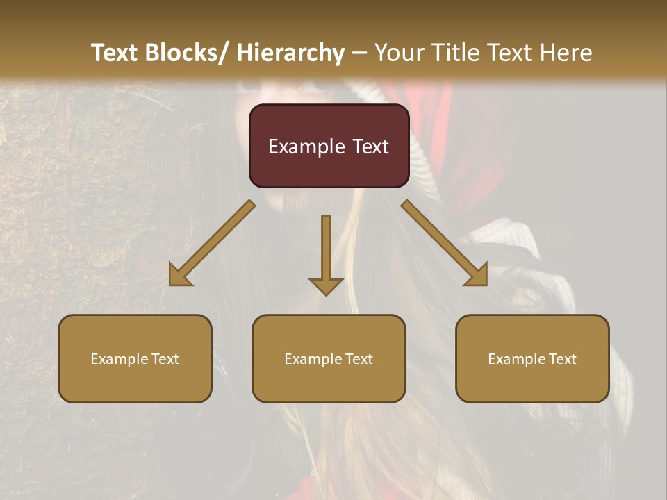 Girl Forest Lost PowerPoint Template