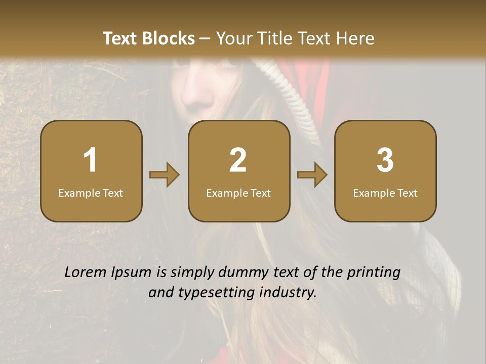 Girl Forest Lost PowerPoint Template