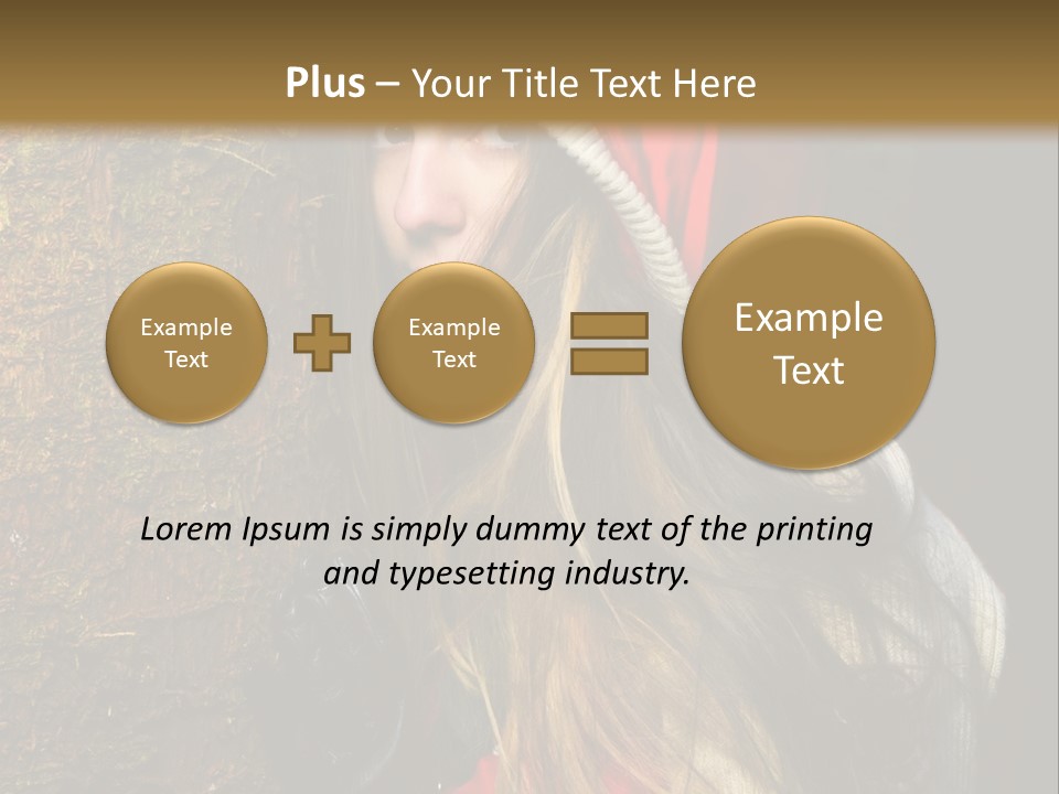 Girl Forest Lost PowerPoint Template