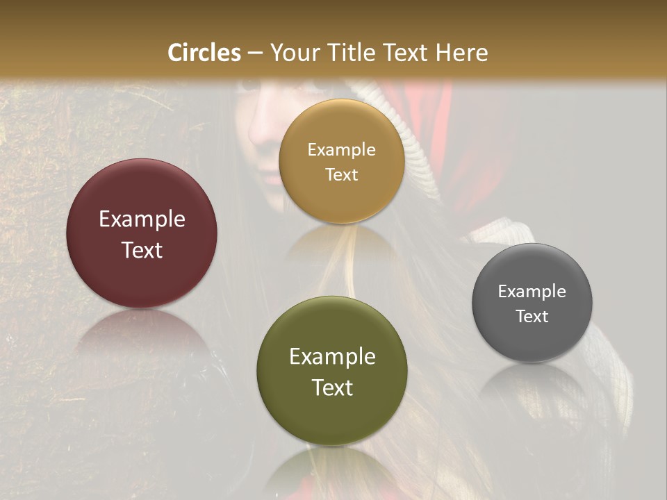 Girl Forest Lost PowerPoint Template