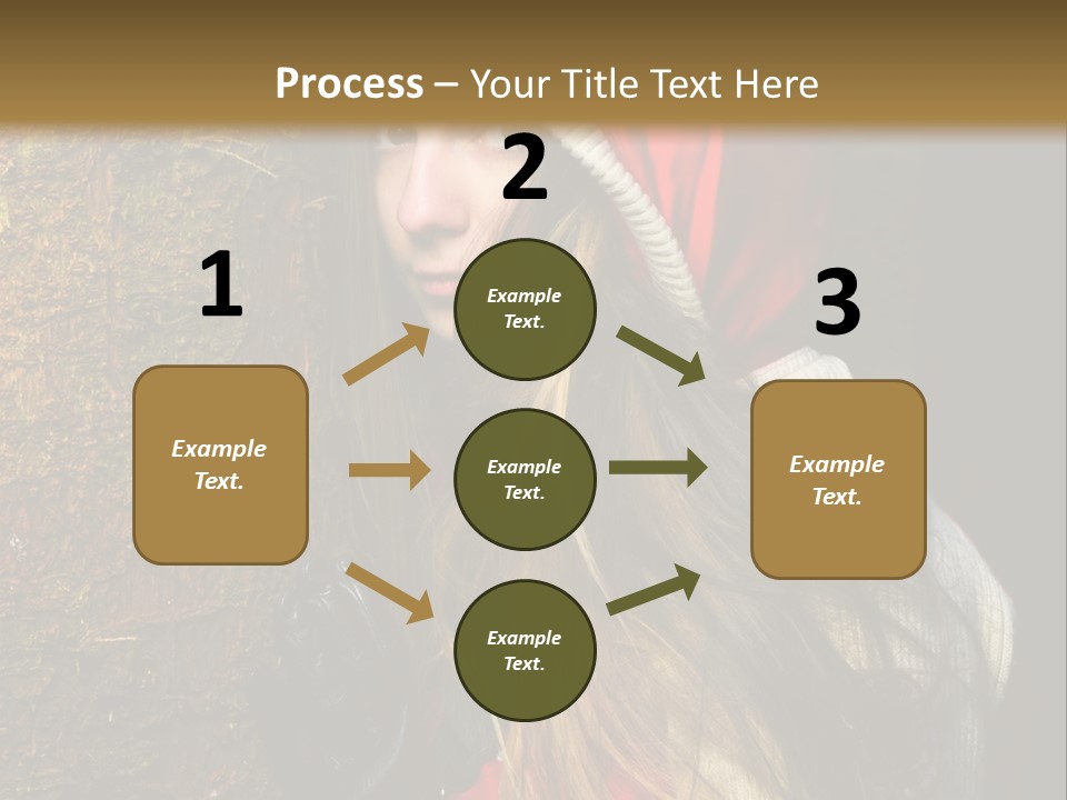 Girl Forest Lost PowerPoint Template