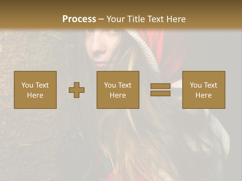 Girl Forest Lost PowerPoint Template