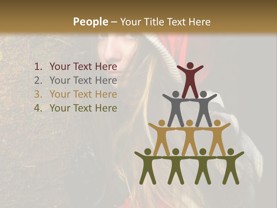 Girl Forest Lost PowerPoint Template