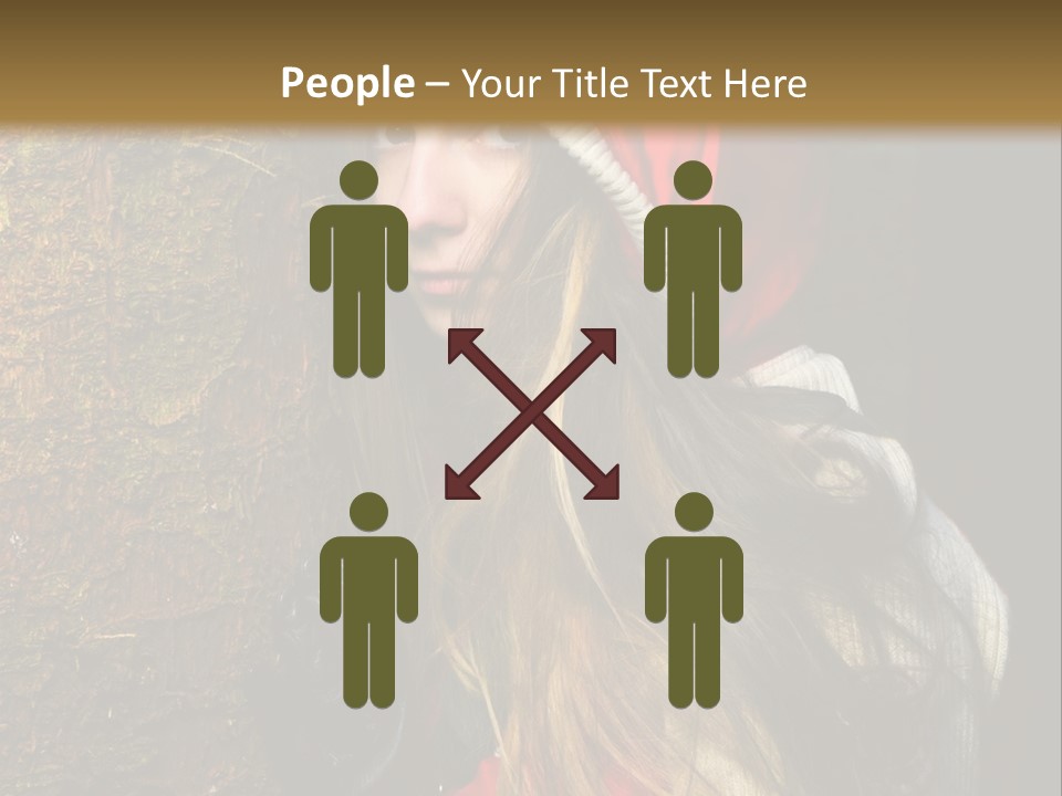 Girl Forest Lost PowerPoint Template