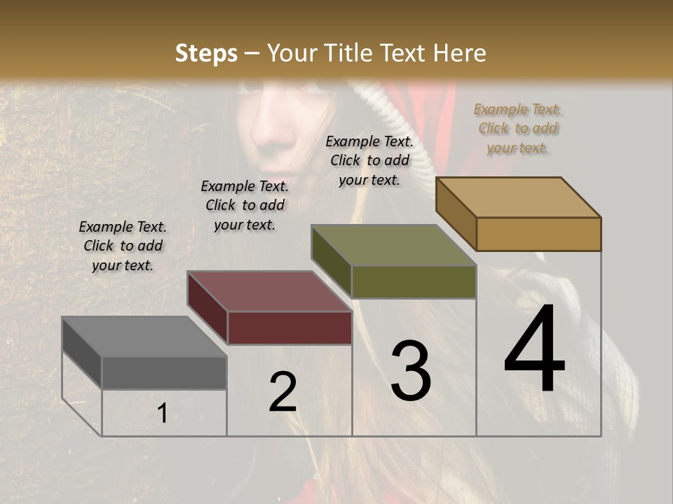 Girl Forest Lost PowerPoint Template