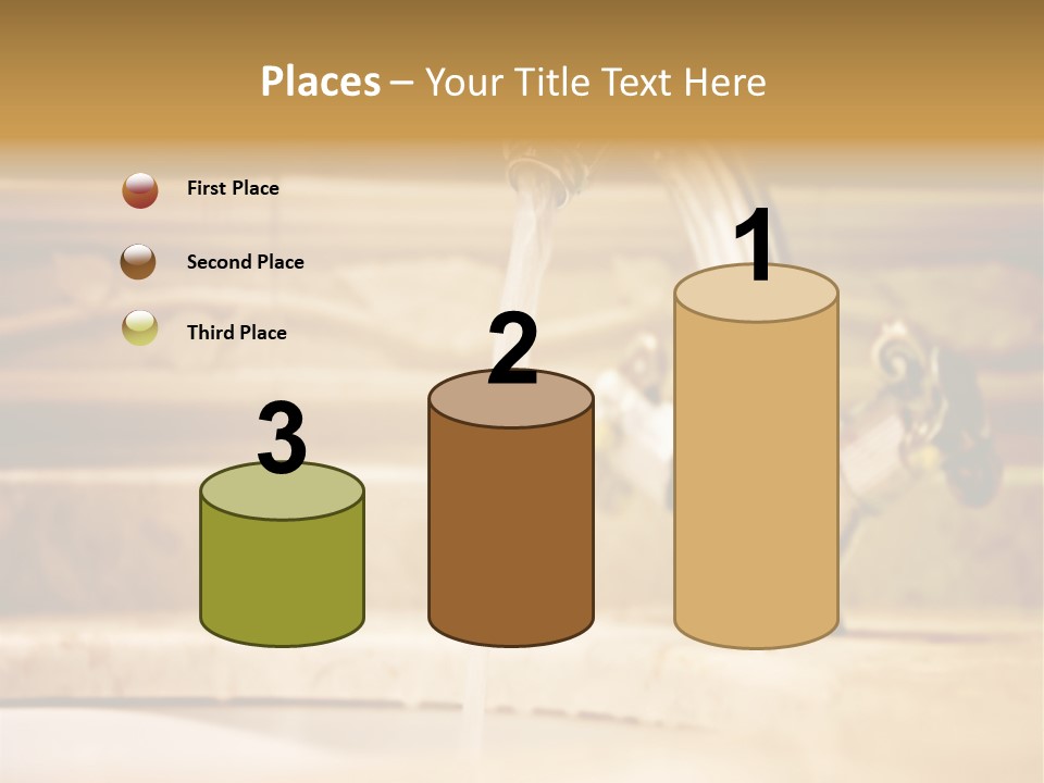 Bathroom Inox Tap PowerPoint Template