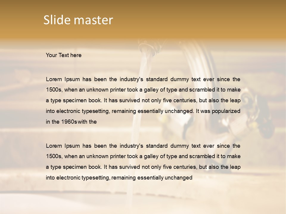 Bathroom Inox Tap PowerPoint Template