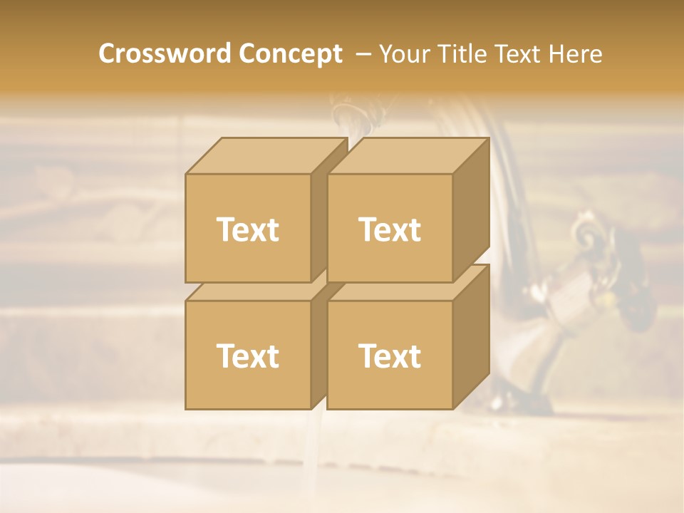 Bathroom Inox Tap PowerPoint Template