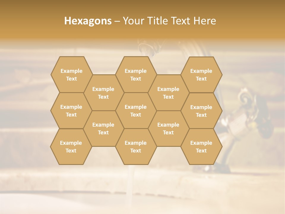 Bathroom Inox Tap PowerPoint Template