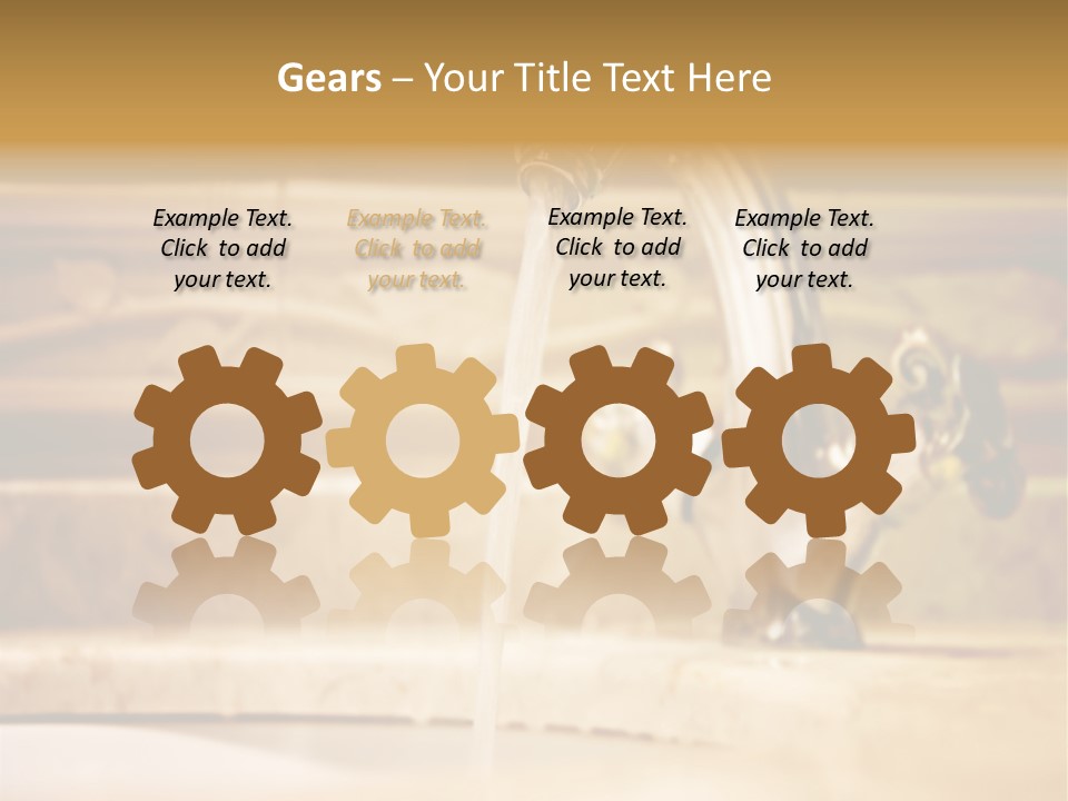 Bathroom Inox Tap PowerPoint Template