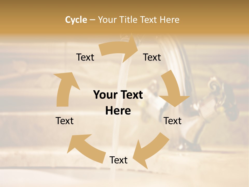 Bathroom Inox Tap PowerPoint Template