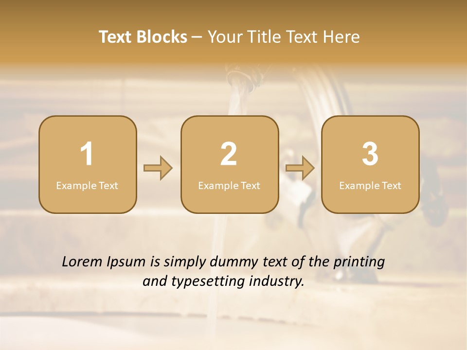 Bathroom Inox Tap PowerPoint Template