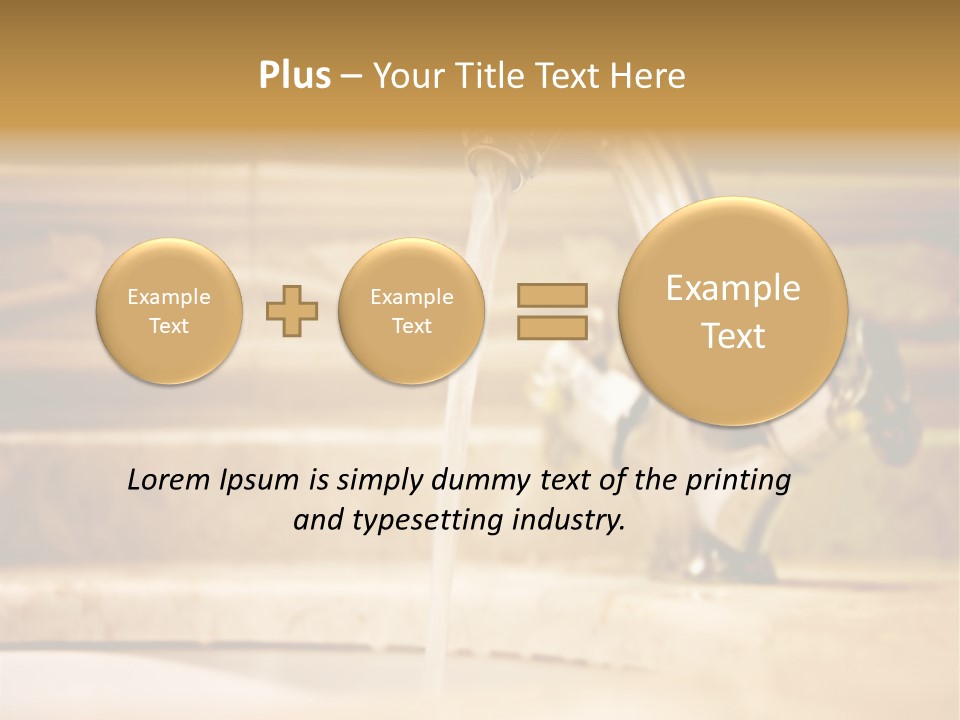 Bathroom Inox Tap PowerPoint Template
