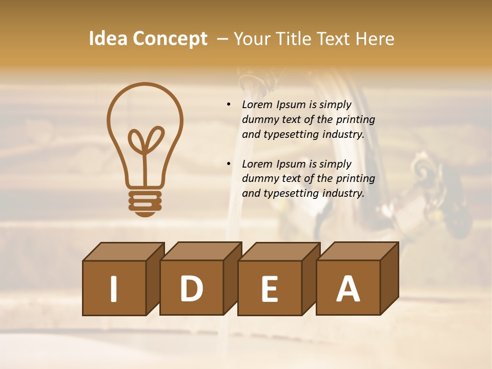 Bathroom Inox Tap PowerPoint Template