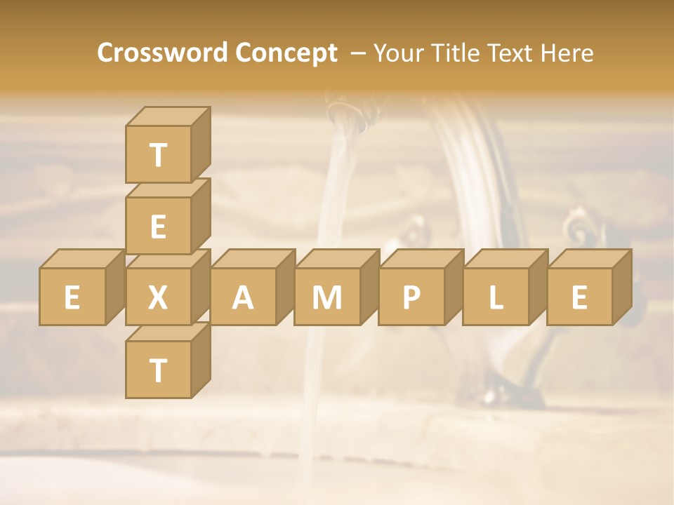 Bathroom Inox Tap PowerPoint Template