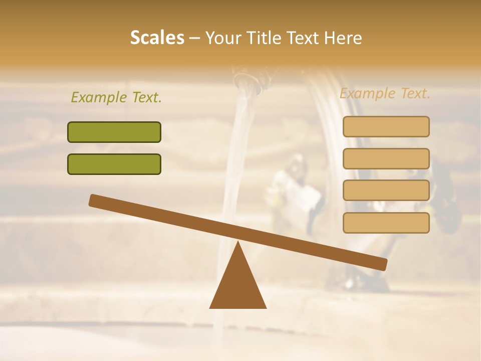 Bathroom Inox Tap PowerPoint Template