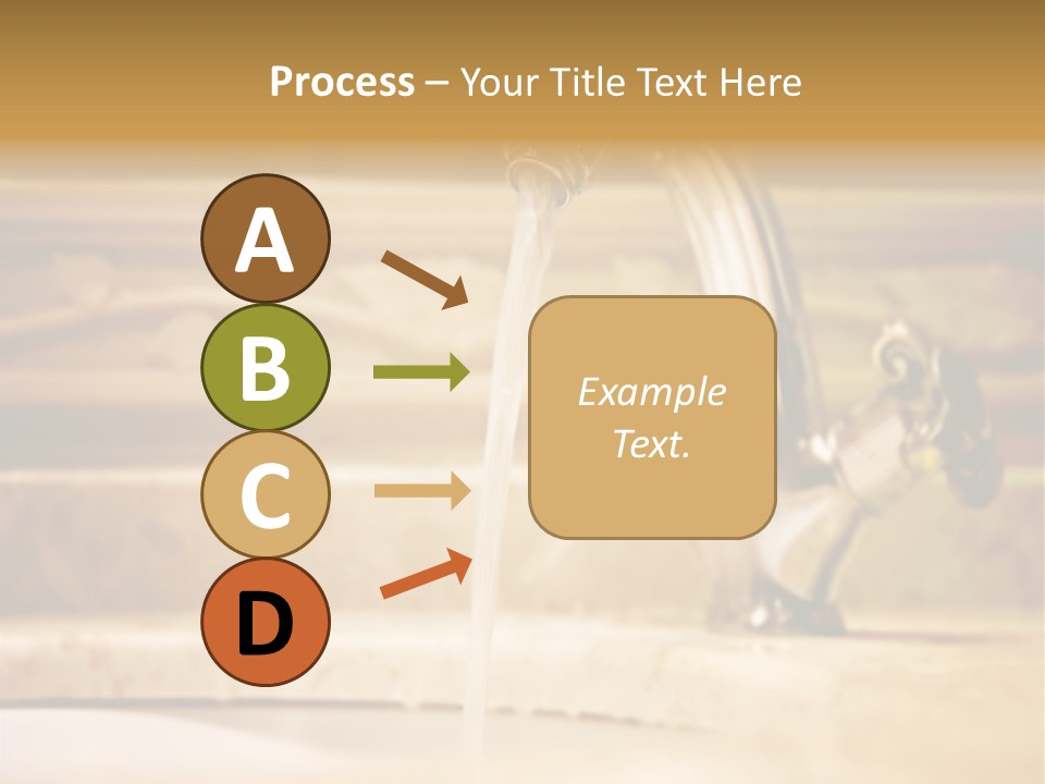 Bathroom Inox Tap PowerPoint Template