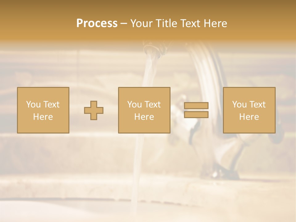 Bathroom Inox Tap PowerPoint Template