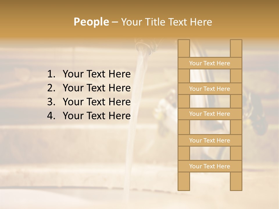 Bathroom Inox Tap PowerPoint Template