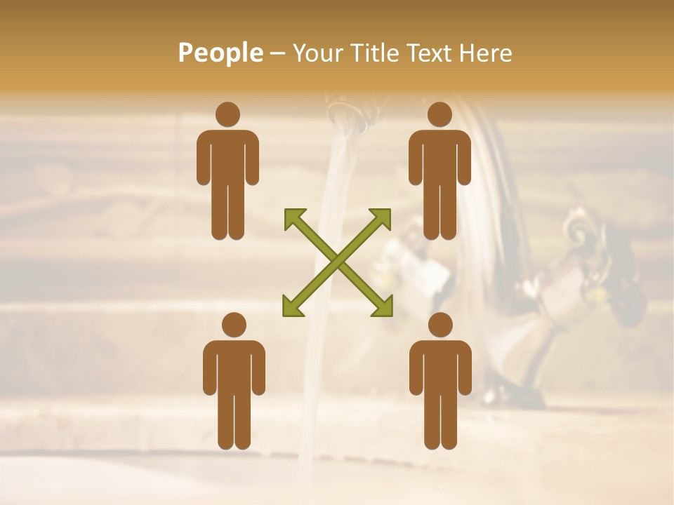 Bathroom Inox Tap PowerPoint Template