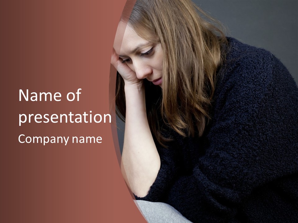 Suffering Sick Sad PowerPoint Template