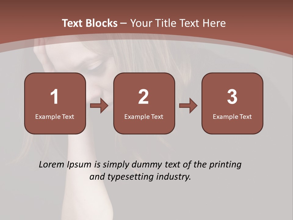Suffering Sick Sad PowerPoint Template