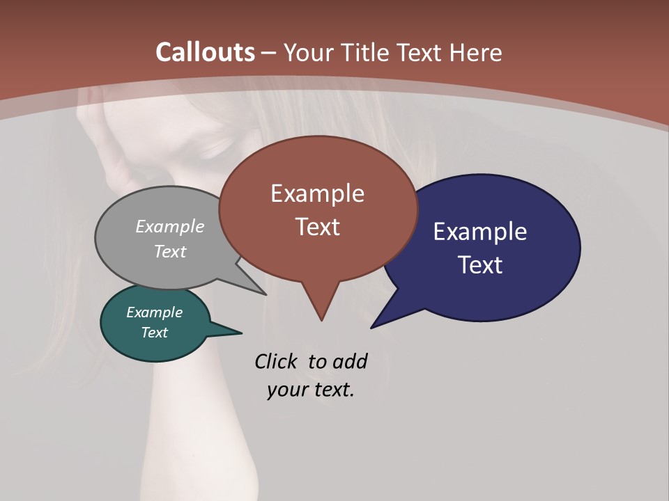 Suffering Sick Sad PowerPoint Template