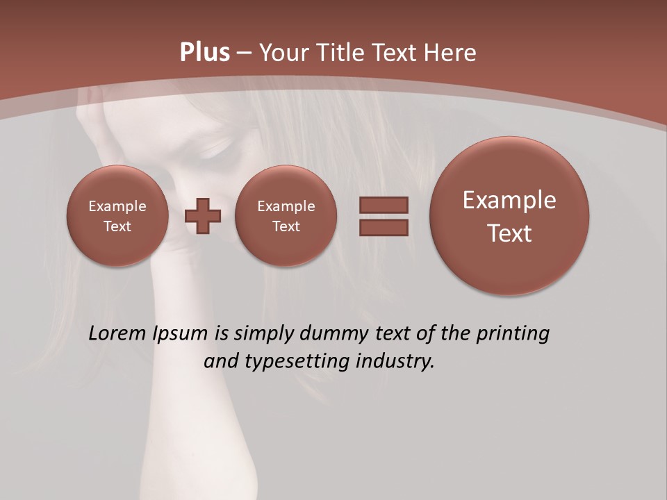 Suffering Sick Sad PowerPoint Template