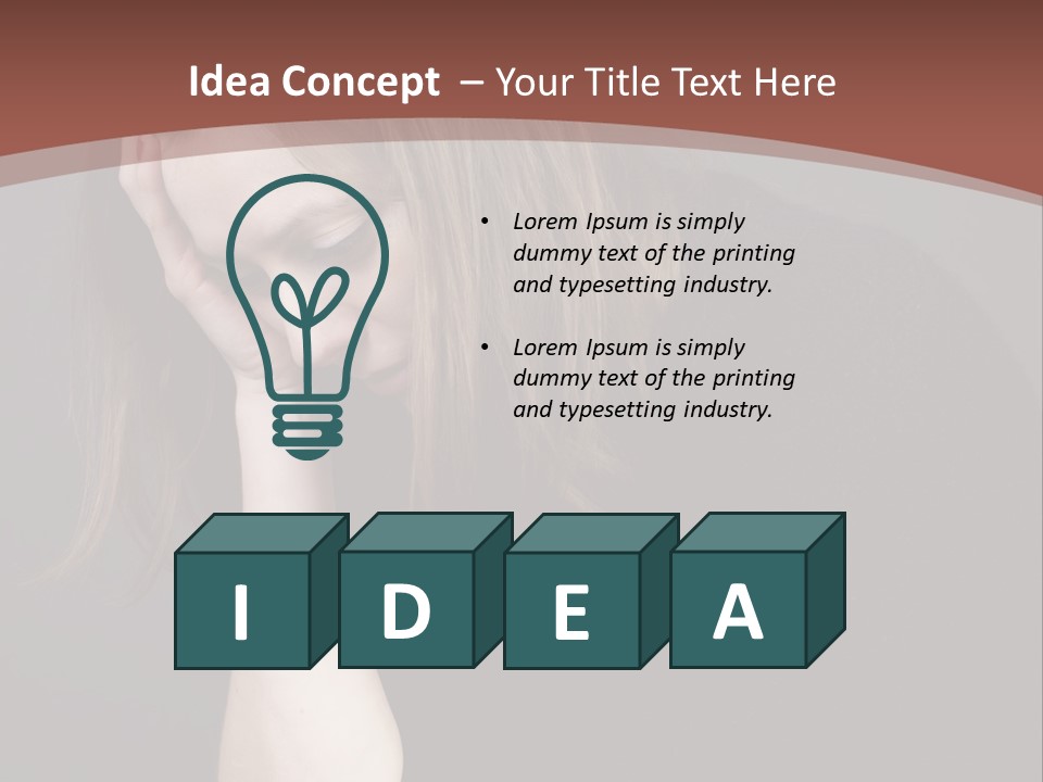 Suffering Sick Sad PowerPoint Template