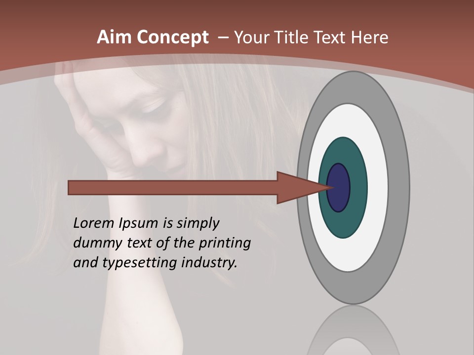 Suffering Sick Sad PowerPoint Template