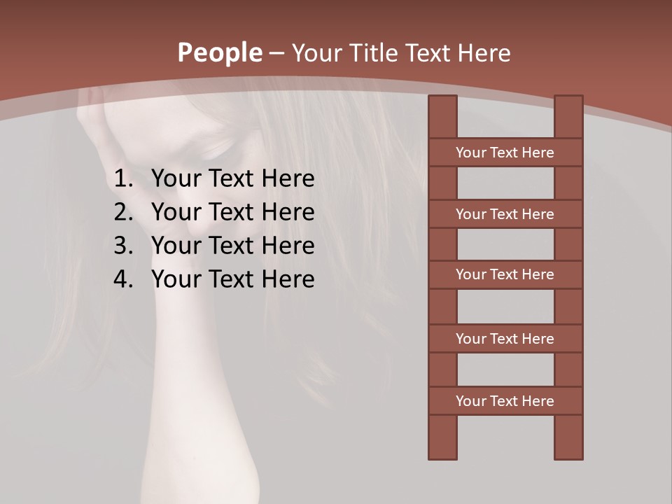 Suffering Sick Sad PowerPoint Template