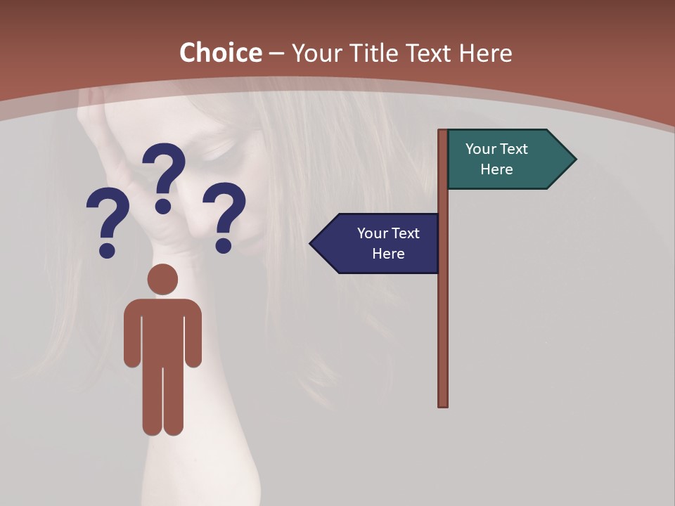 Suffering Sick Sad PowerPoint Template