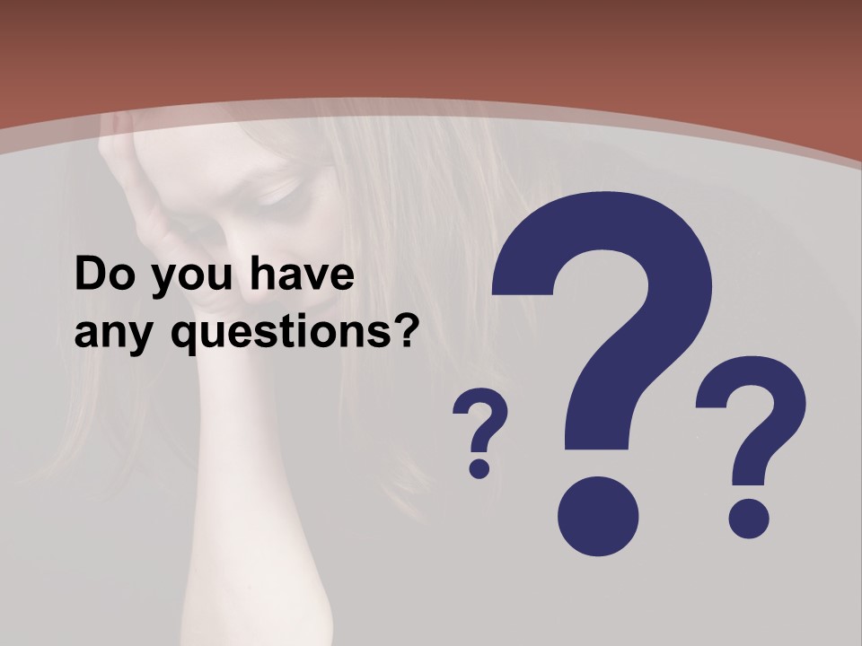 Suffering Sick Sad PowerPoint Template