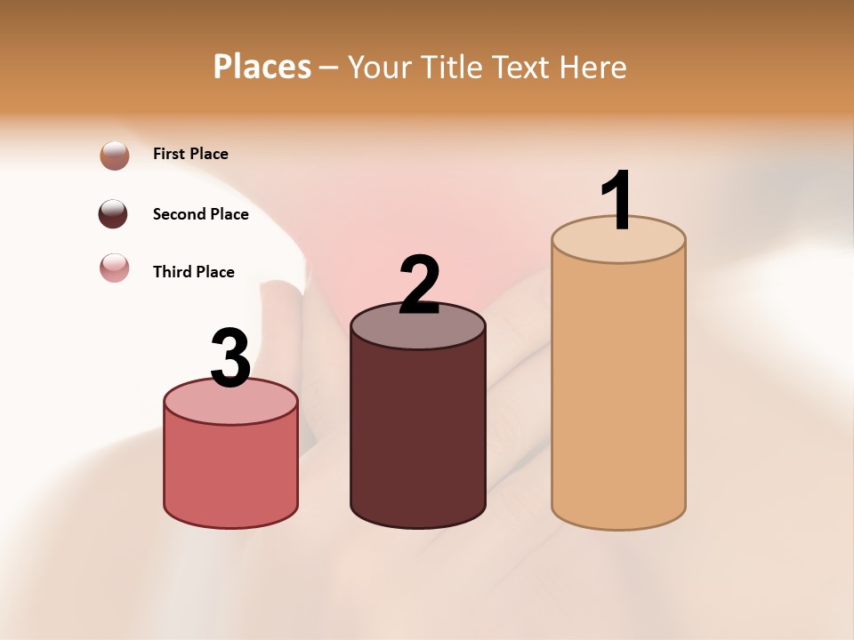 A Woman Holding Her Neck With Her Hands PowerPoint Template