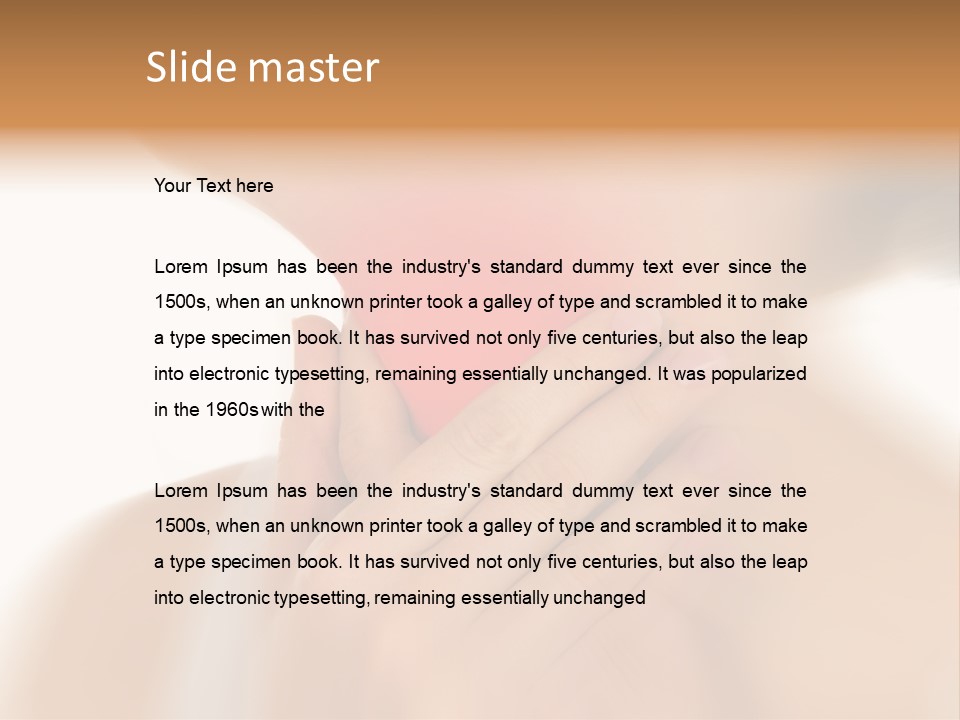 A Woman Holding Her Neck With Her Hands PowerPoint Template