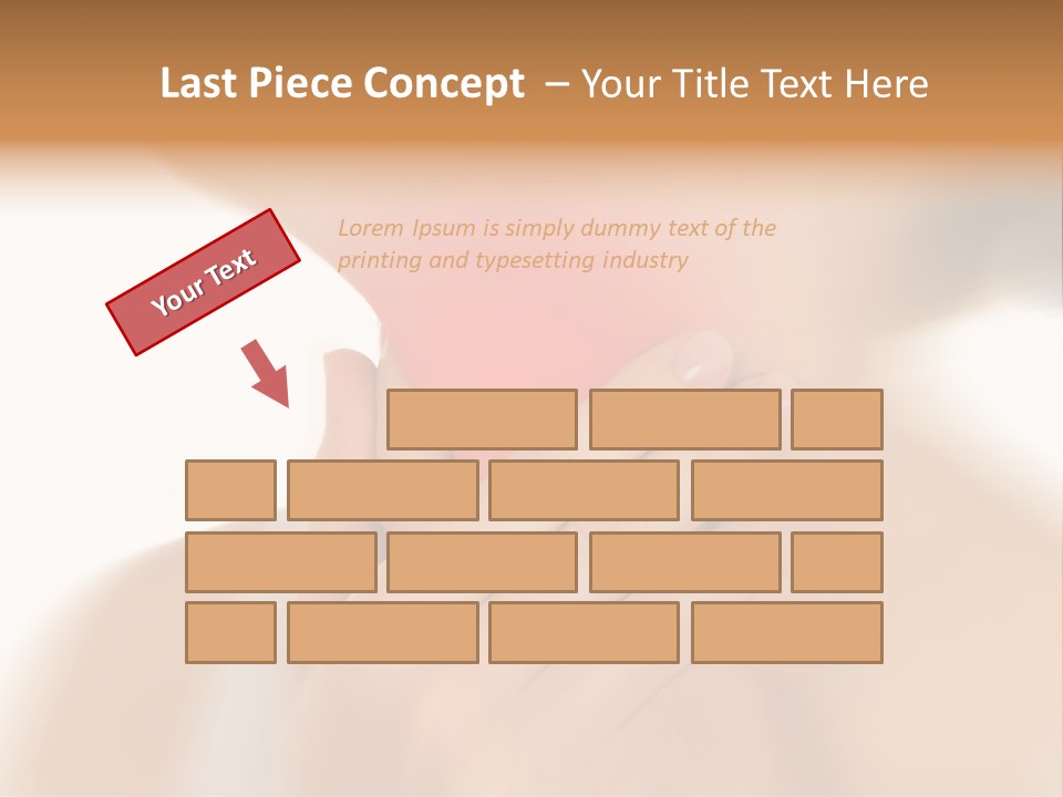 A Woman Holding Her Neck With Her Hands PowerPoint Template