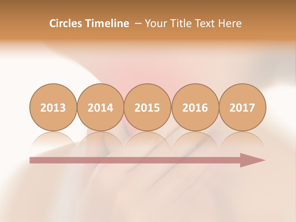 A Woman Holding Her Neck With Her Hands PowerPoint Template