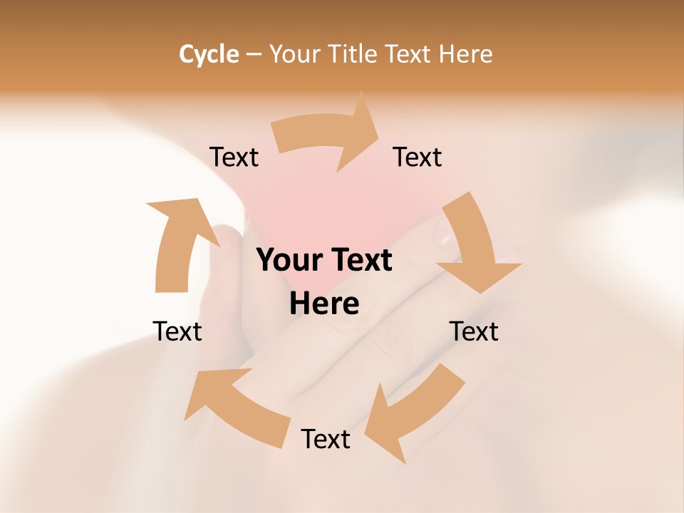 A Woman Holding Her Neck With Her Hands PowerPoint Template