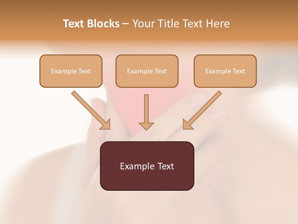A Woman Holding Her Neck With Her Hands PowerPoint Template
