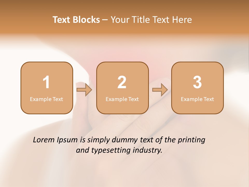 A Woman Holding Her Neck With Her Hands PowerPoint Template