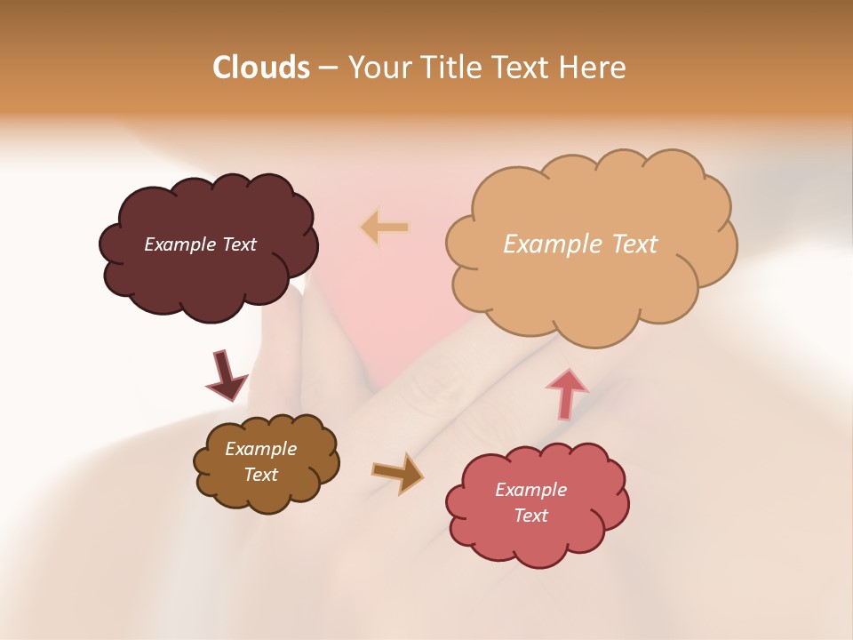 A Woman Holding Her Neck With Her Hands PowerPoint Template