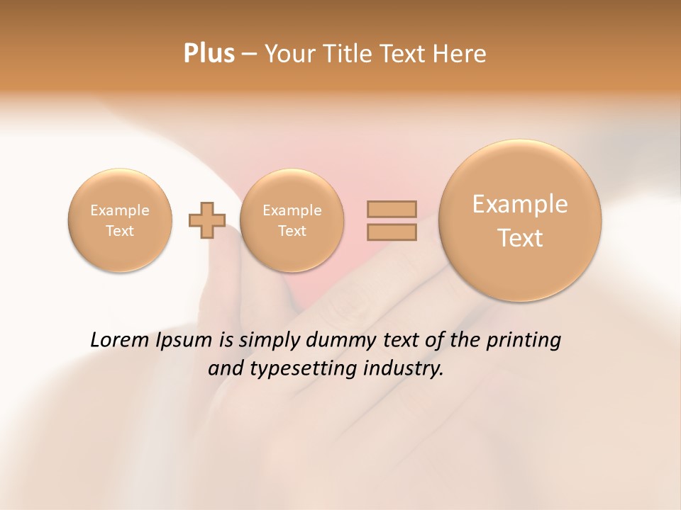 A Woman Holding Her Neck With Her Hands PowerPoint Template