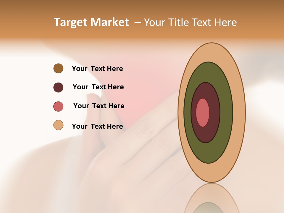 A Woman Holding Her Neck With Her Hands PowerPoint Template