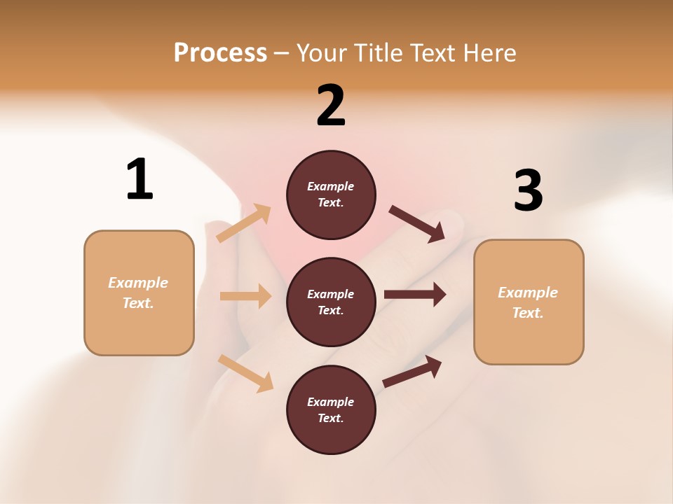 A Woman Holding Her Neck With Her Hands PowerPoint Template