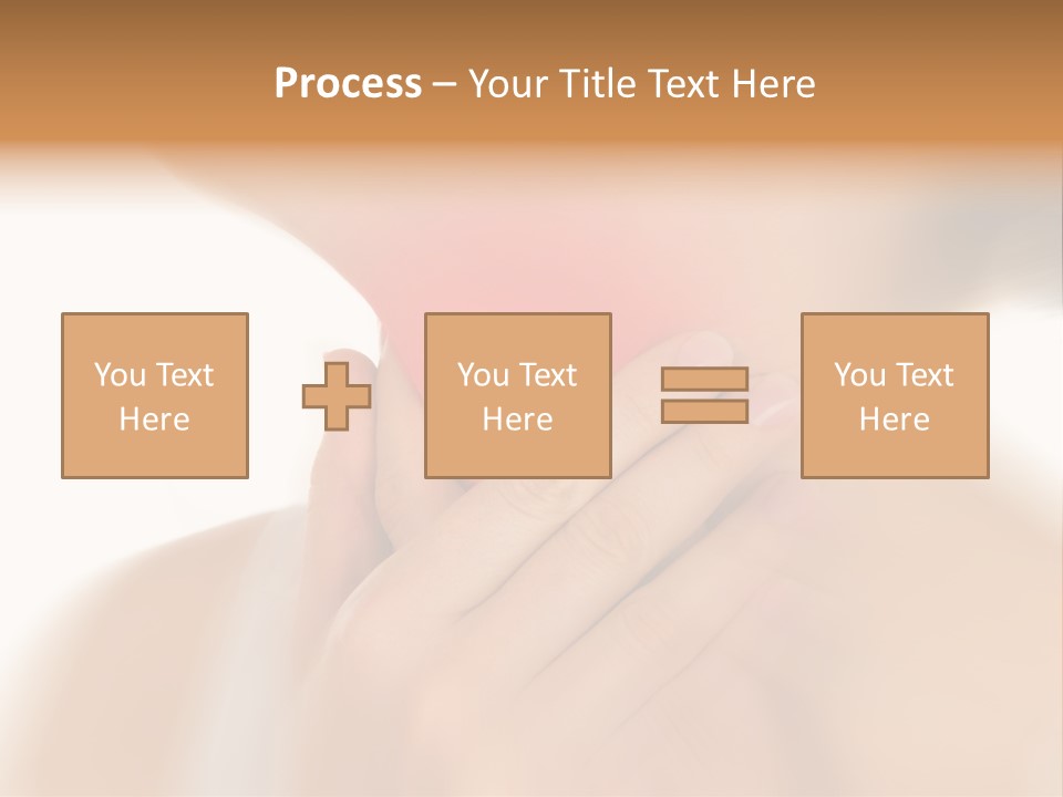 A Woman Holding Her Neck With Her Hands PowerPoint Template