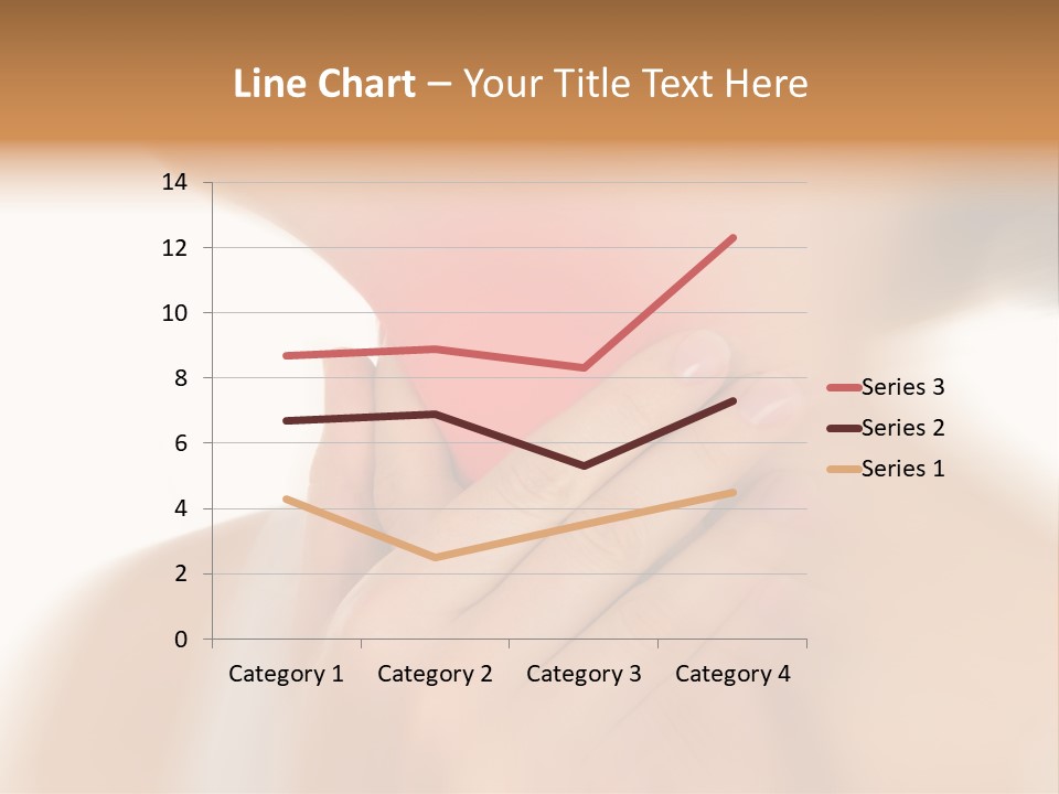 A Woman Holding Her Neck With Her Hands PowerPoint Template