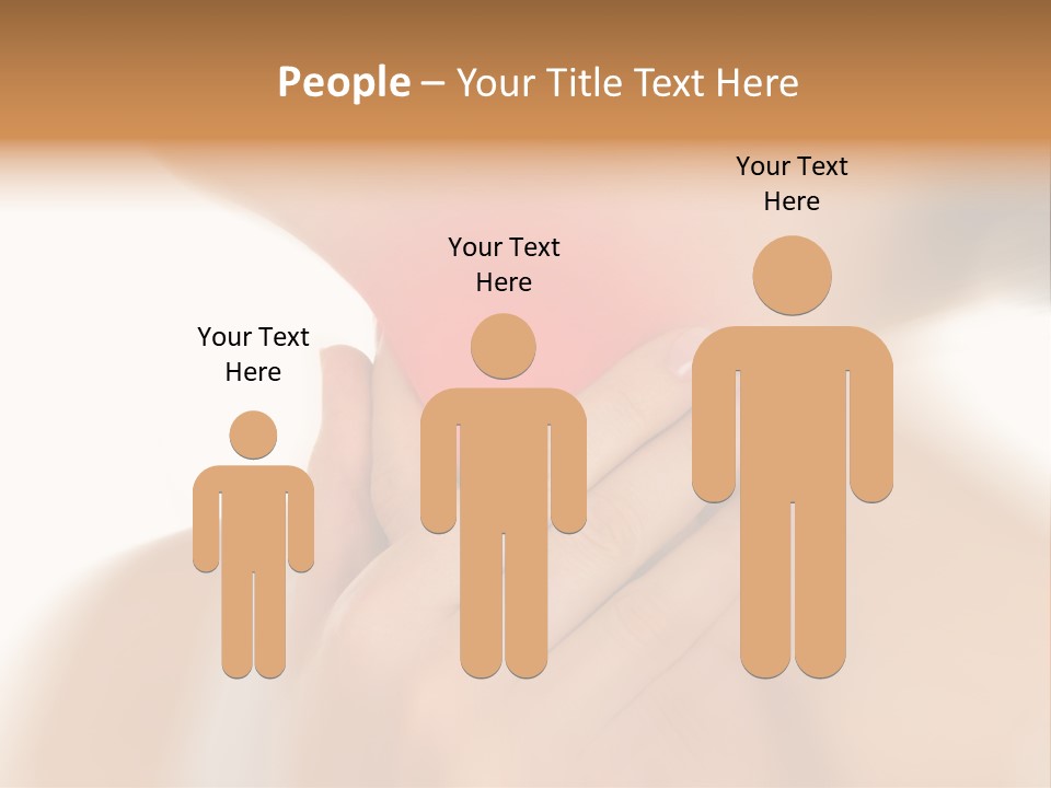 A Woman Holding Her Neck With Her Hands PowerPoint Template