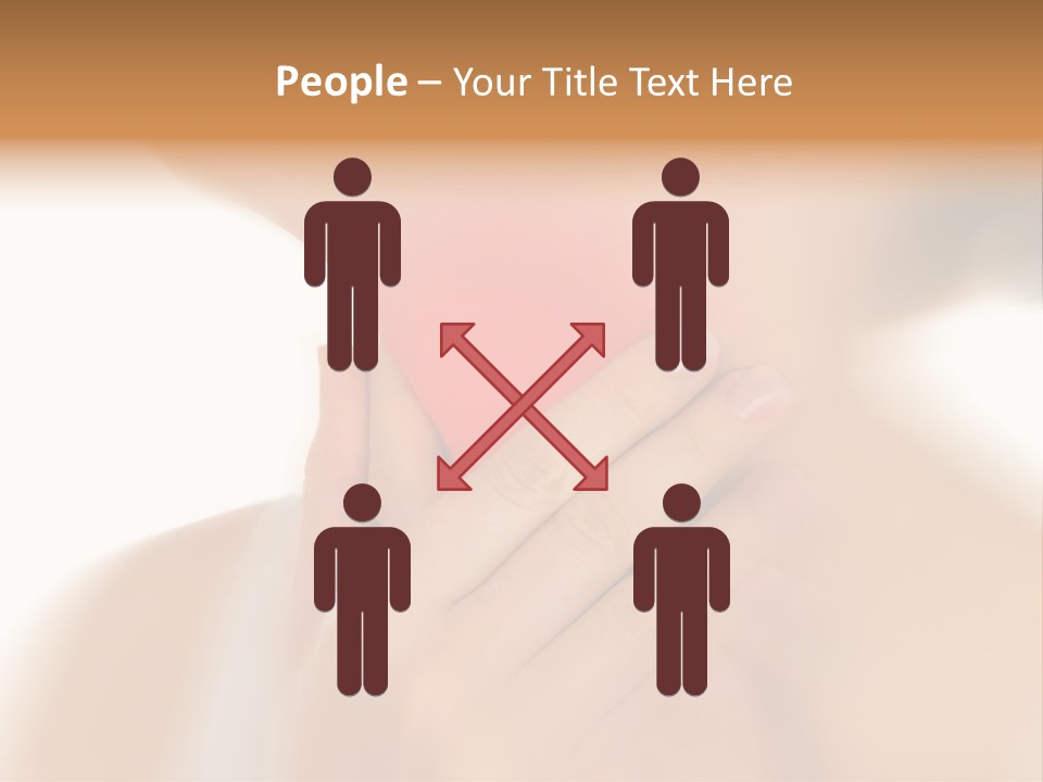 A Woman Holding Her Neck With Her Hands PowerPoint Template