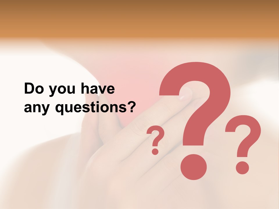 A Woman Holding Her Neck With Her Hands PowerPoint Template